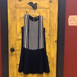 Tommy Hilfiger Black and White Sleeveless Sundress